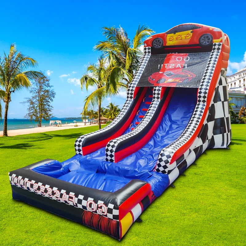 BIG WAVE - 19FT Supreme Speedway Splash Wet/Dry Water Slide